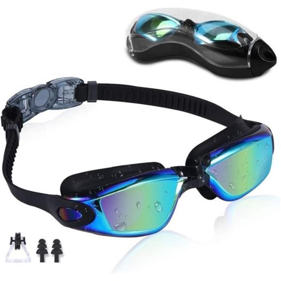 Rapidor Swim Goggles for Men Women Teens, Anti-Fog UV-Protection Leak-Proof - Picture 1 of 6